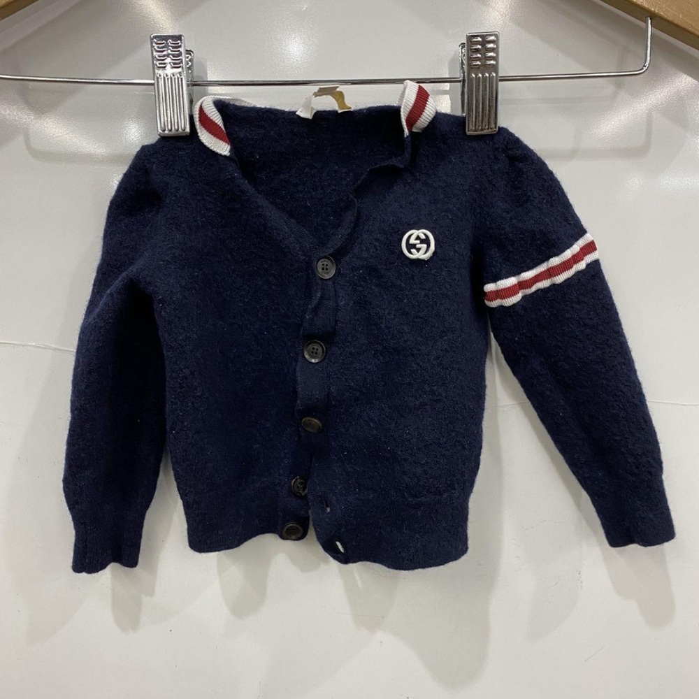 Authentic Gucci Blue children’s sweater / cardigan size 4 button up wool